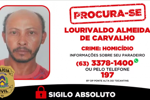 Polícia Civil procura por suspeito de execução em Ponte Alta do Tocantins